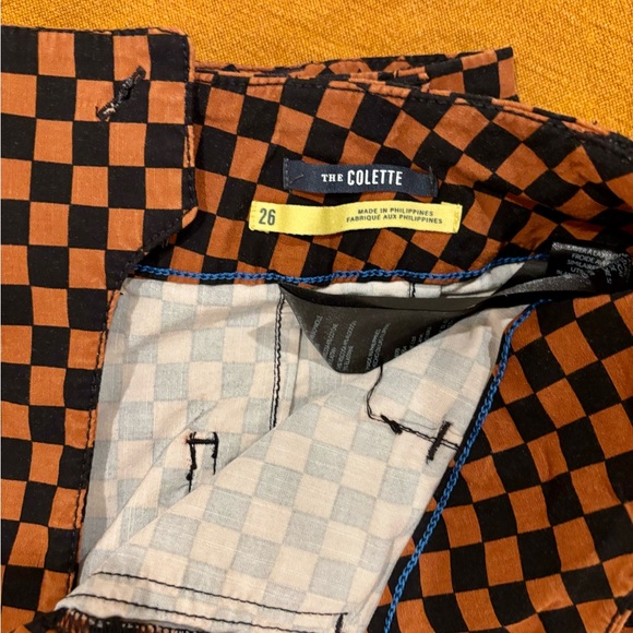 Maeve Brown Checkered Wide Leg Pants - Picture 3 of 4